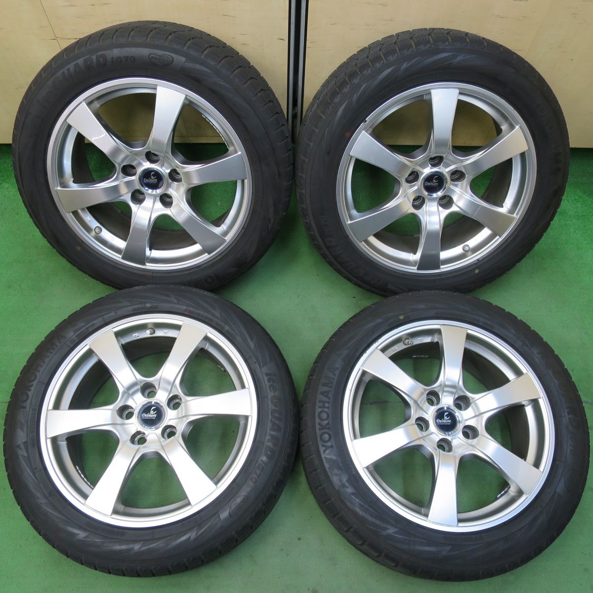 センサー付 バリ溝 21年 8.5分 レクサスLS Delmore LS.S 235|50R18 スタッドレス ヨコハマ アイスガード iG70 18インチ PCD120|5H 5041206イス
