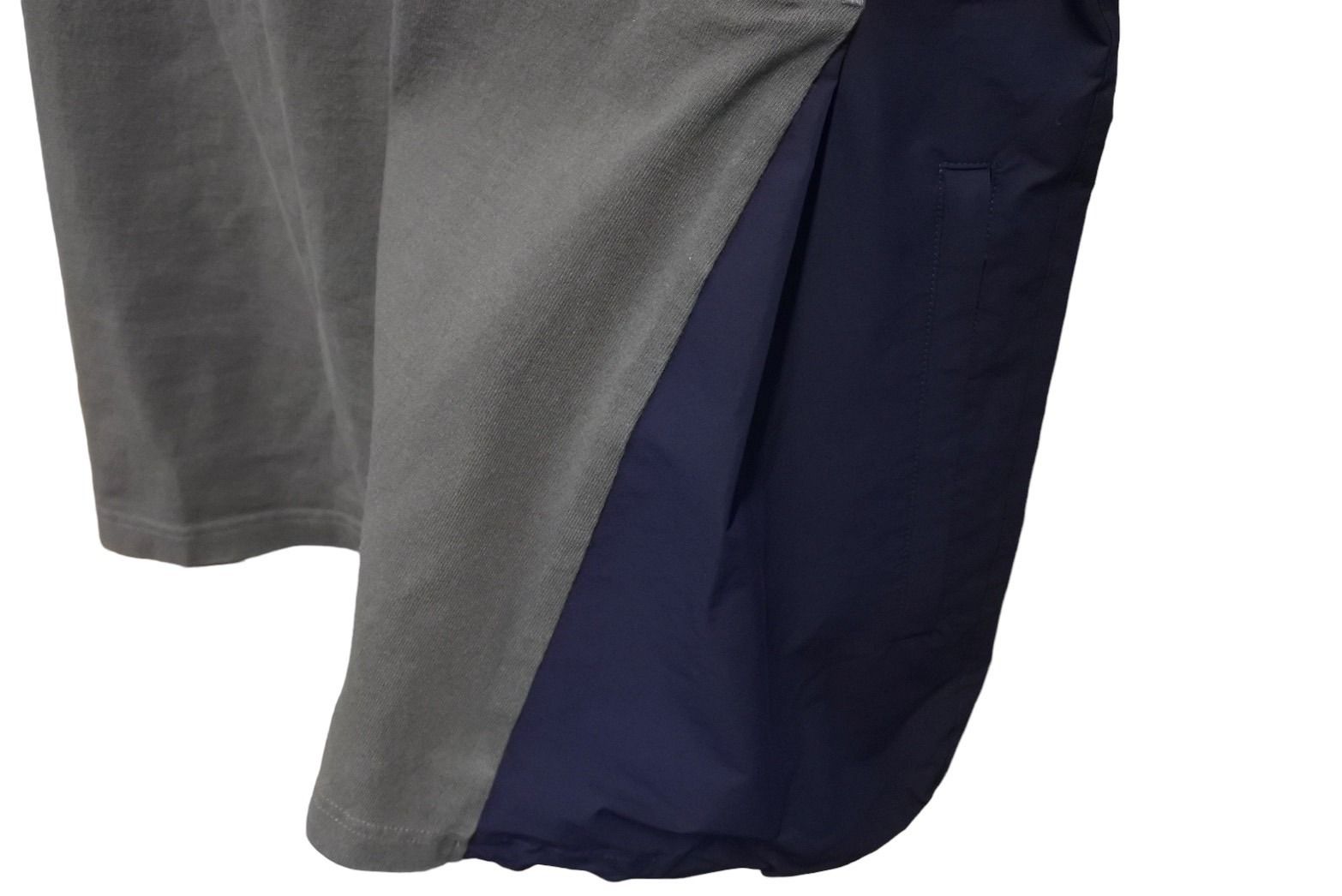 Sacai サカイ 半袖Tシャツ異素材 ドッキング ドローコード サイズ 3 