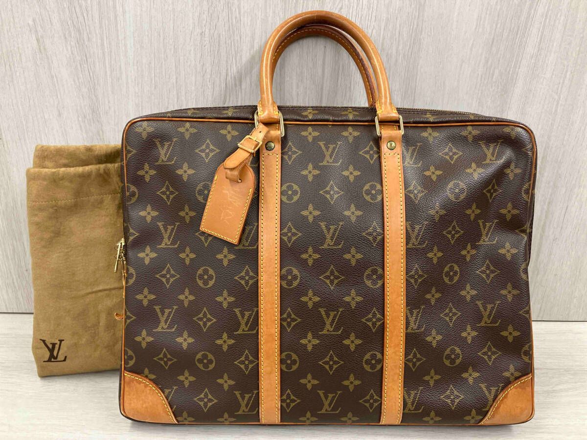 ルイ ヴィトン LOUIS VUITTON モノグラム ポルトドキュマン ヴォワヤージュ M53361 ビジネスバッグ 保存袋|ネーム 鍵