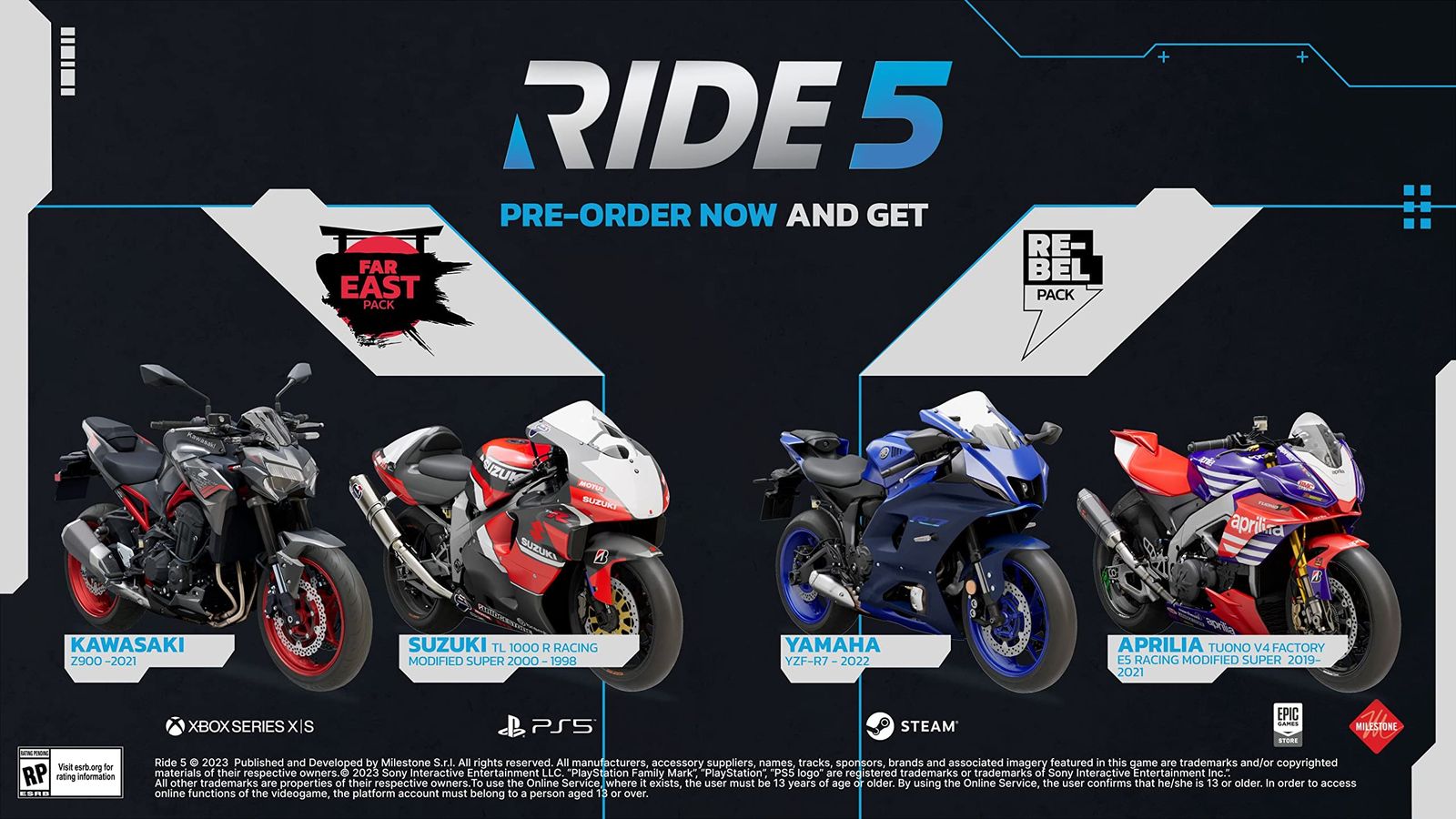 RIDE 5 - PS5 [【Amazon.co.jp限定】なし] [PS5]