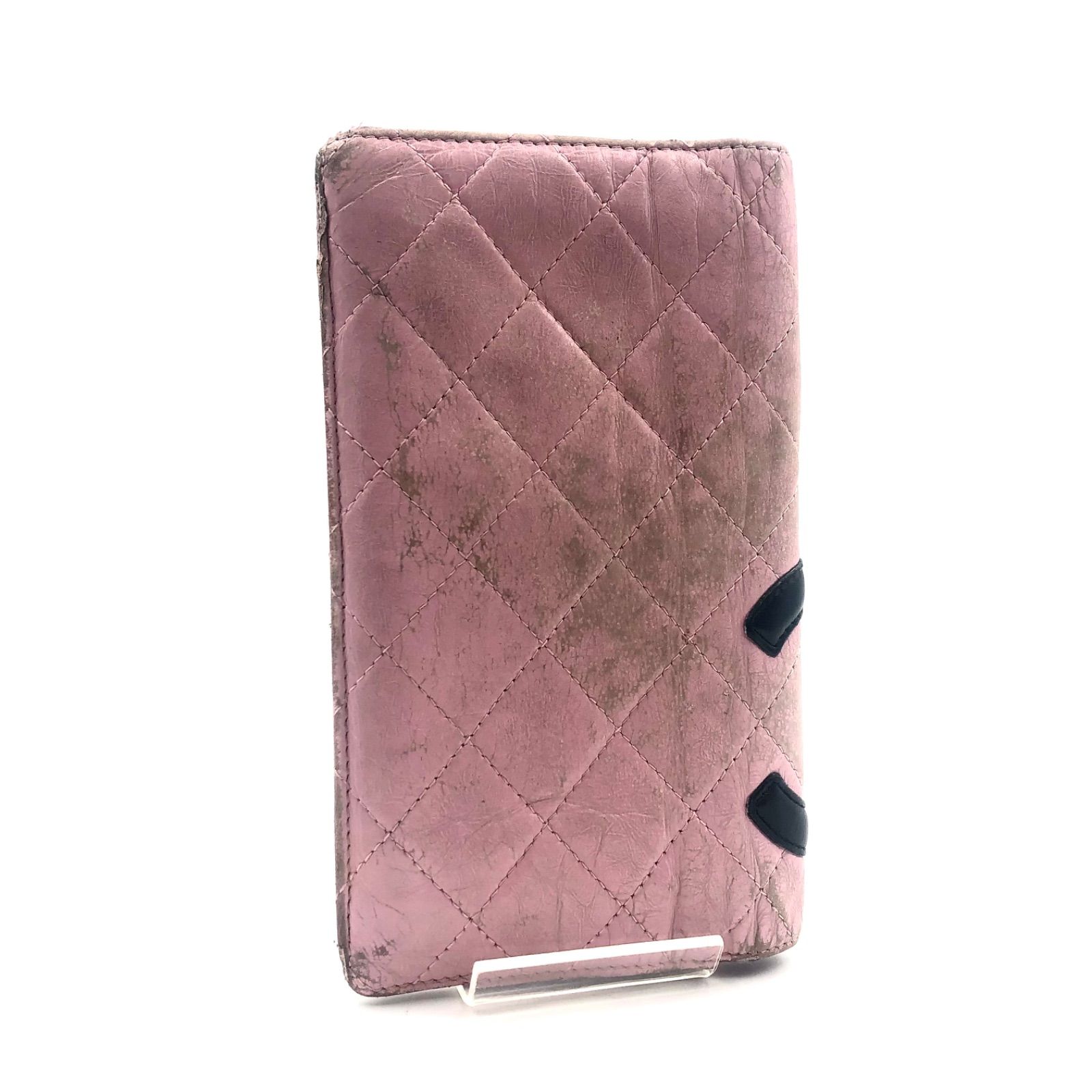 シャネル　長財布　カンボンライン　マトラッセ　キルティング　ココマーク　デカロゴ CHANEL シャネル カンボンライン 長財布 デカココマーク