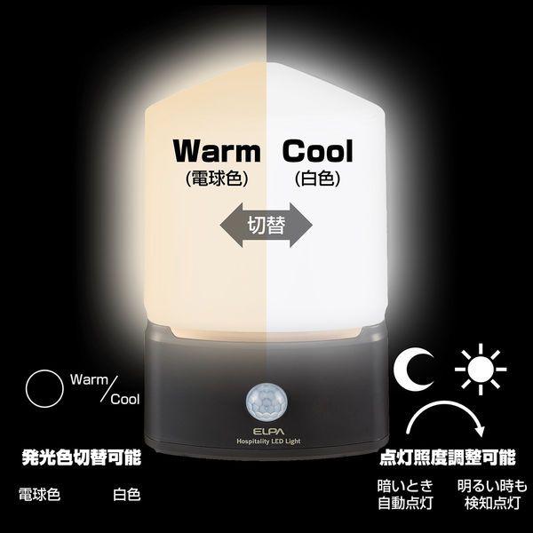 まとめ買い ELPA もてなしのあかり LED 明暗人感センサーライト 据置 コーナー型 HLH-2202 ×3セット NEXPOTALLINN_EU