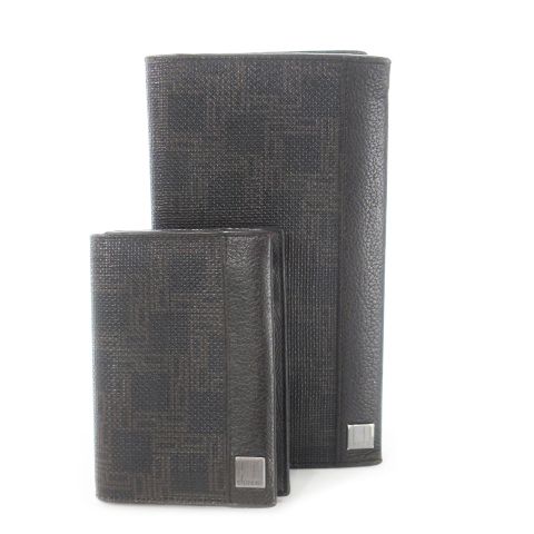 未使用級 ダンヒル 長財布 ロゴプレート Dエイト ロングウォレット 総柄 黒 楽天市場】ダンヒルレザー：ブラックマイクロディーエイト 二