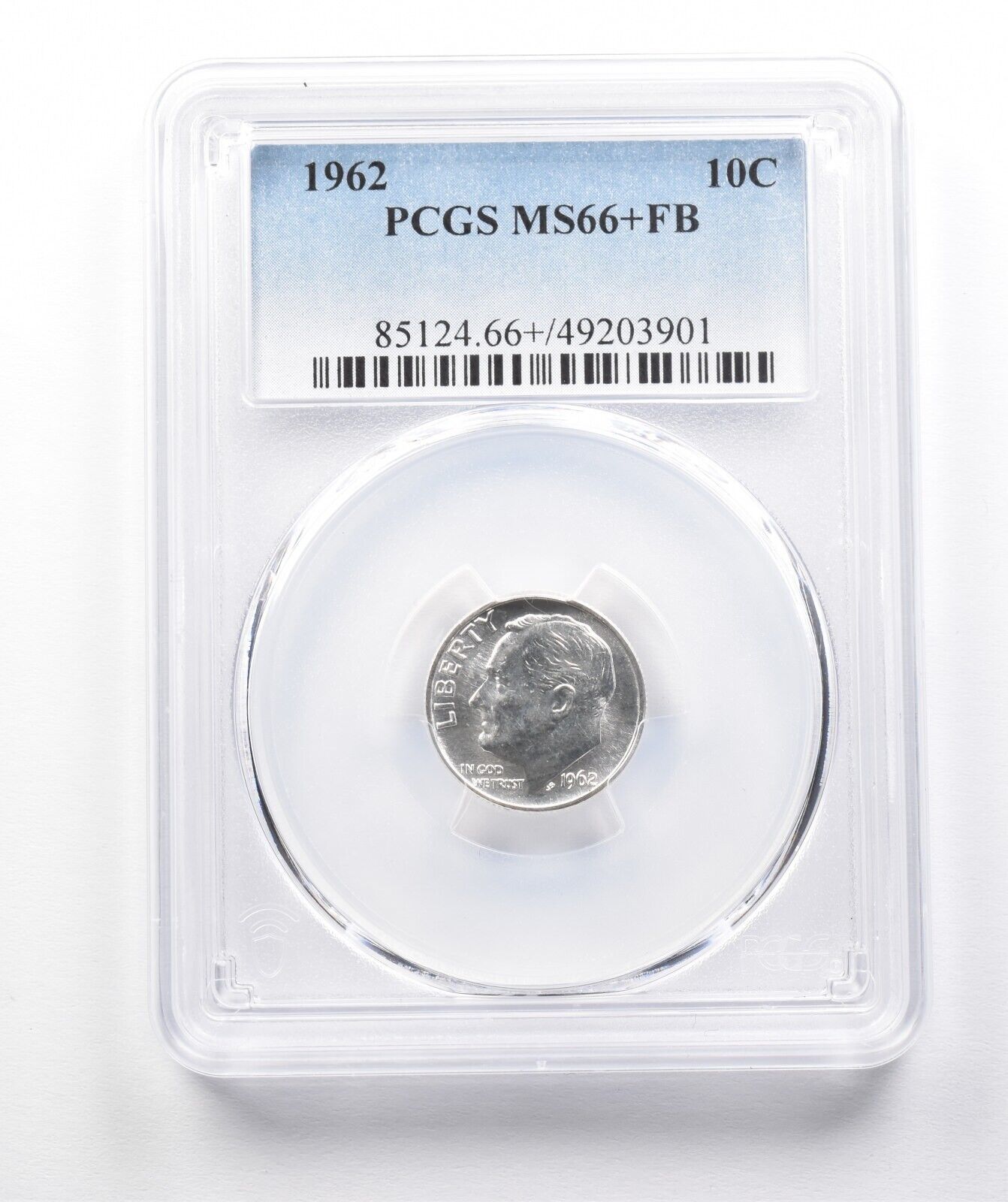 1962年 ルーズベルト ダイム MS66 FB PCGS