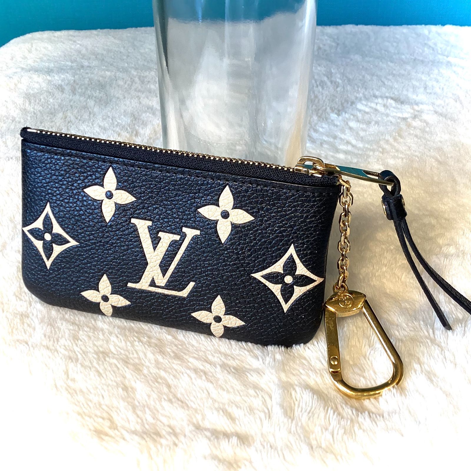 ルイヴィトン ポシェット・クレ アンプラント バイカラー 黒×ベージュ