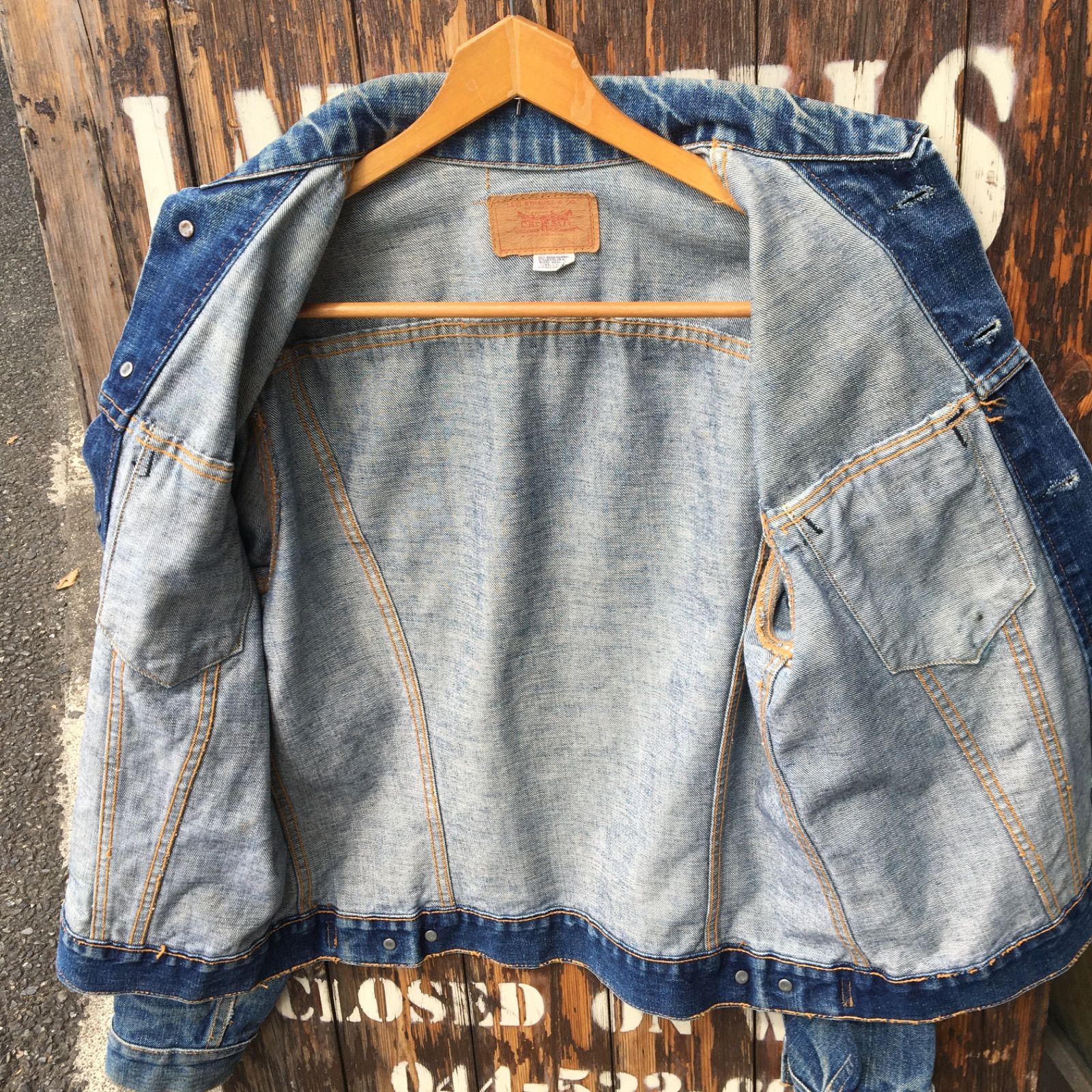 60's Vintage【LEVI'S】ビンテージ リーバイス 70505-0217 Big-E ビッグE デニムジャケット サード 3rd 4th◆size:US-40