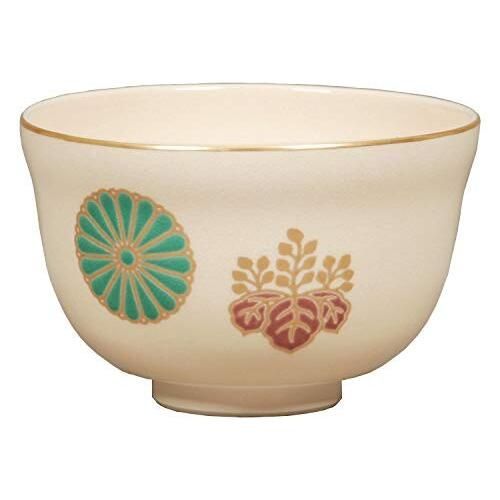 京焼　宮地英香　絵替数茶碗　10客　12cm 宮地英香抹茶碗 白 サイズ:直径12.4x高さ7.8cm 仁清 菊桐 紙箱入