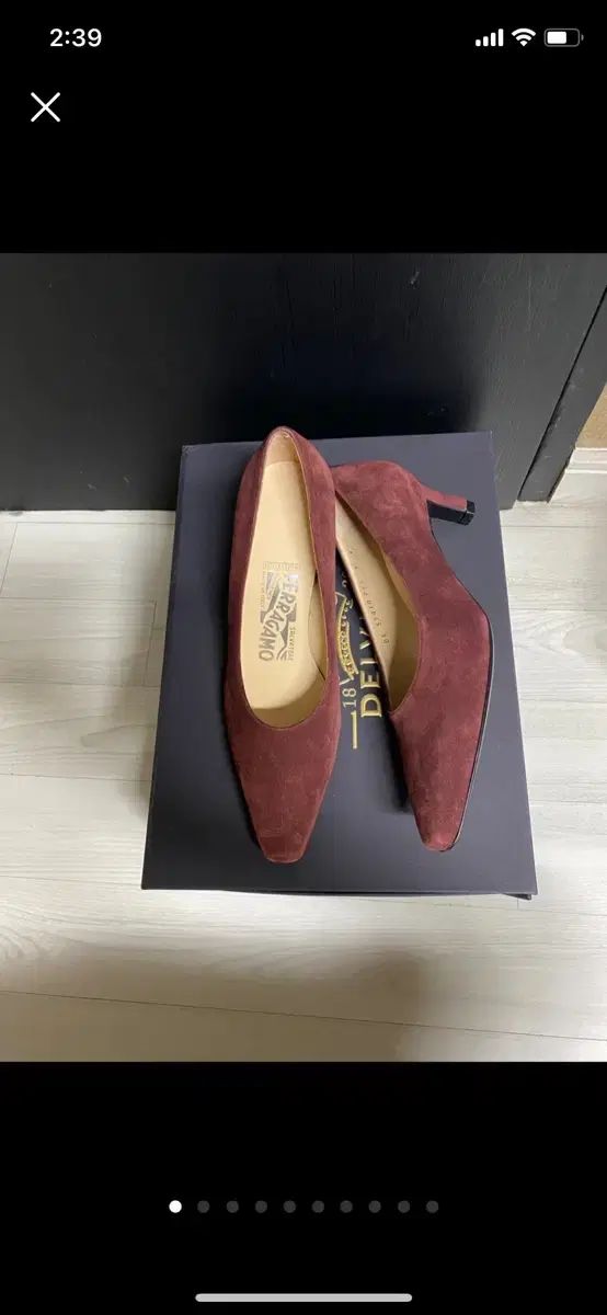 FERRAGAMO フェラガモ スウェード 靴 5C