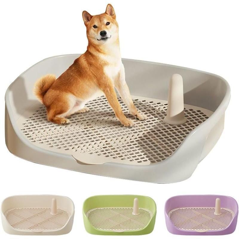 犬 トイレトレー 犬 トイレ ワイド 保護掃除が簡単 ペットトイレ トレーニングトイレ メッシュトレ メッシュトレー 犬トイレトレー 柱付き 訓練しやすい 飛び散