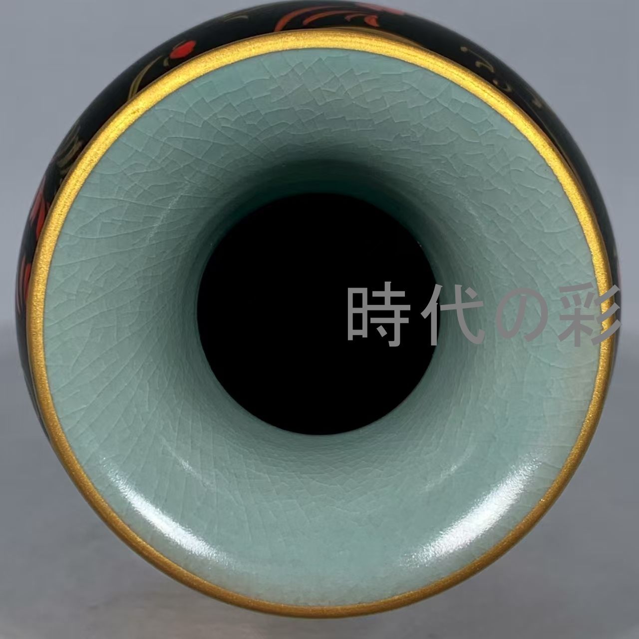 中国古美術 旧蔵 宋汝窯 大漆 彩絵 龍鳳文 観音瓶 古陶磁器 花瓶 中国古玩 唐物 古賞物 時代物 骨董品 R07092301 IMPECCABLEHEALTHCARESERVICES_COM