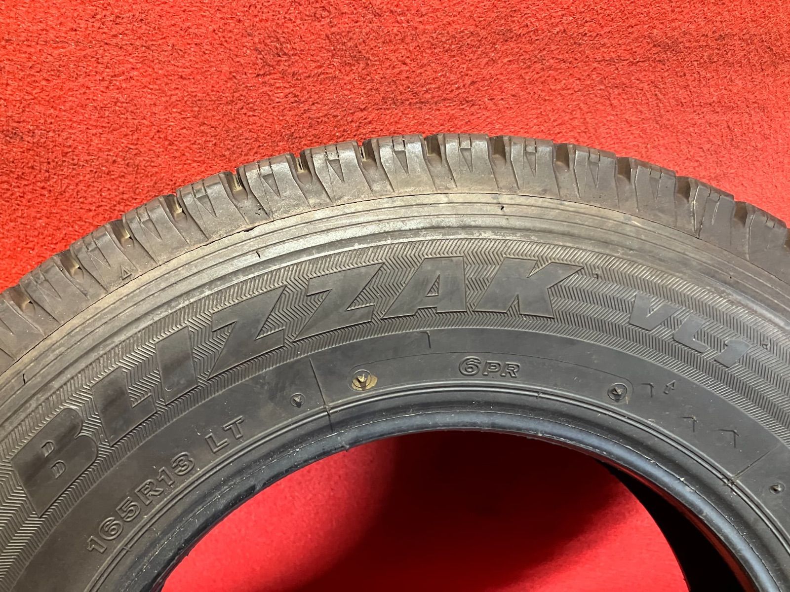 可能 スタッドレスタイヤ 165R13 6PR BRIDGESTONE VL1 4本SET