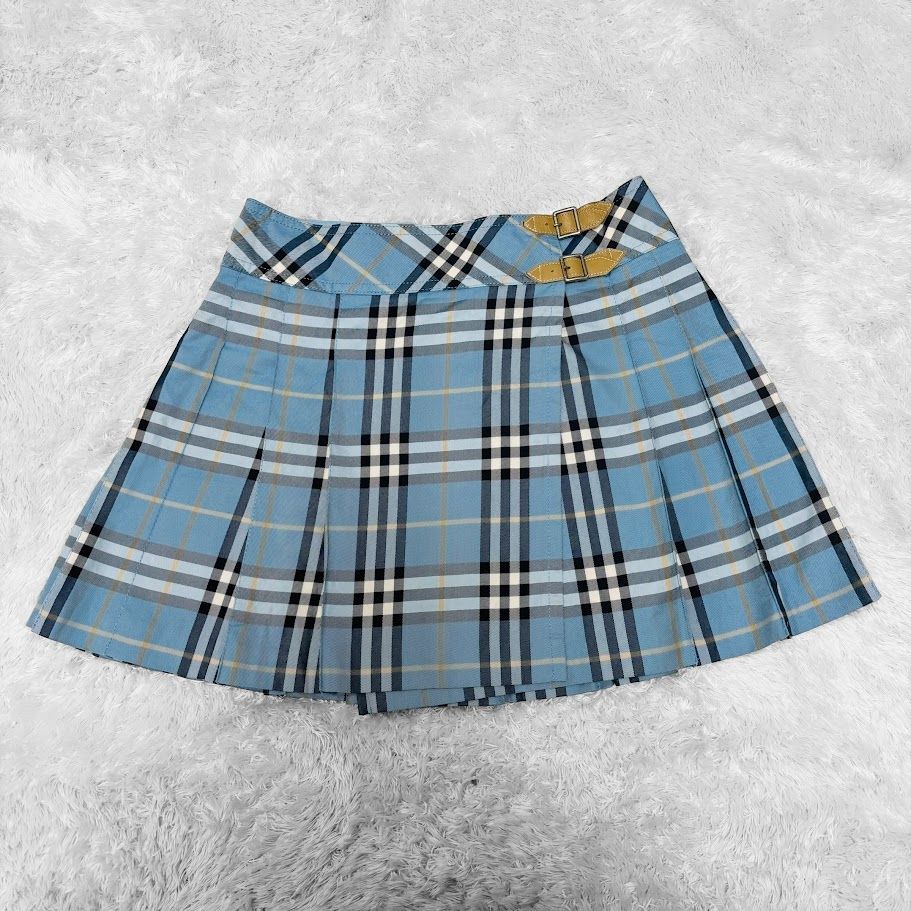 BURBERRY BLUE LABEL ノバチェック プリーツミニスカート BURBERRY