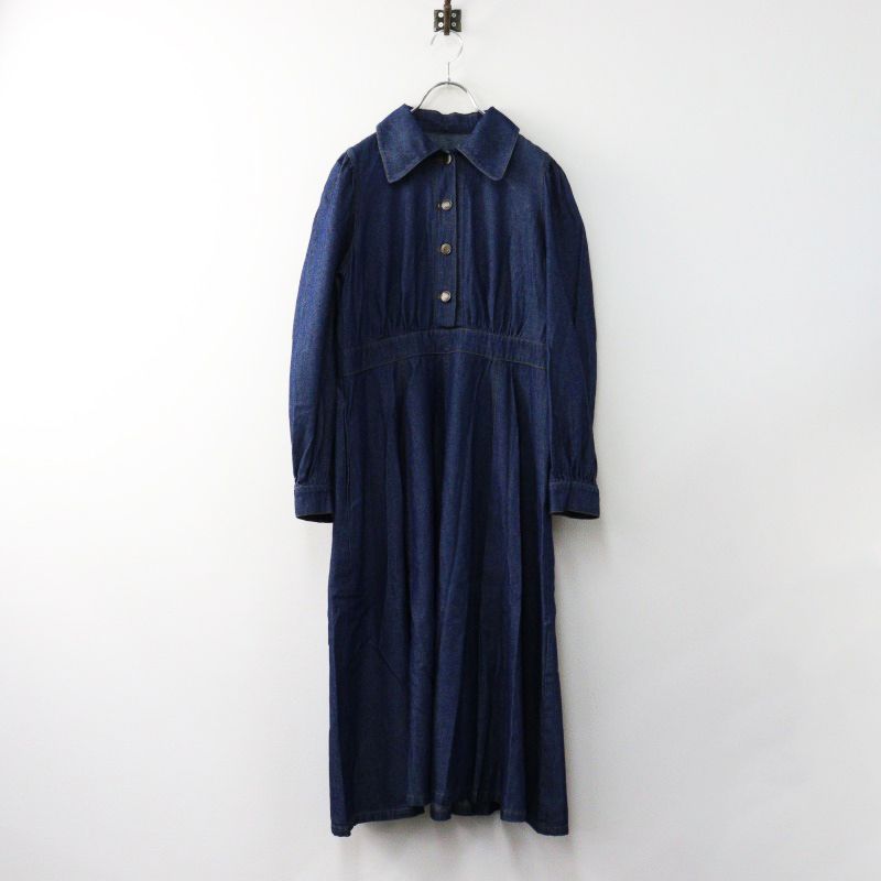 定価31900円 2025AW ロイスクレヨン ライトデニムワンピース M インディゴブルー|ドレス 2400014474251