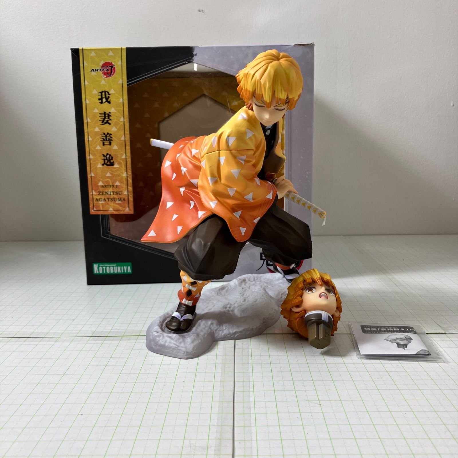 瀬戸店】我妻善逸 1/8 フィギュア ARTFX J ・表情替えパーツ付き