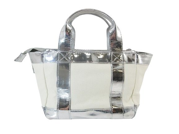 ジャックバニー JACKBUNNY × ドラえもん コラボ ドラミちゃん バッグ ハンド ゴルフ カート キャンバス メタリック 刺繍 ワンポイント ホワイト QQQ