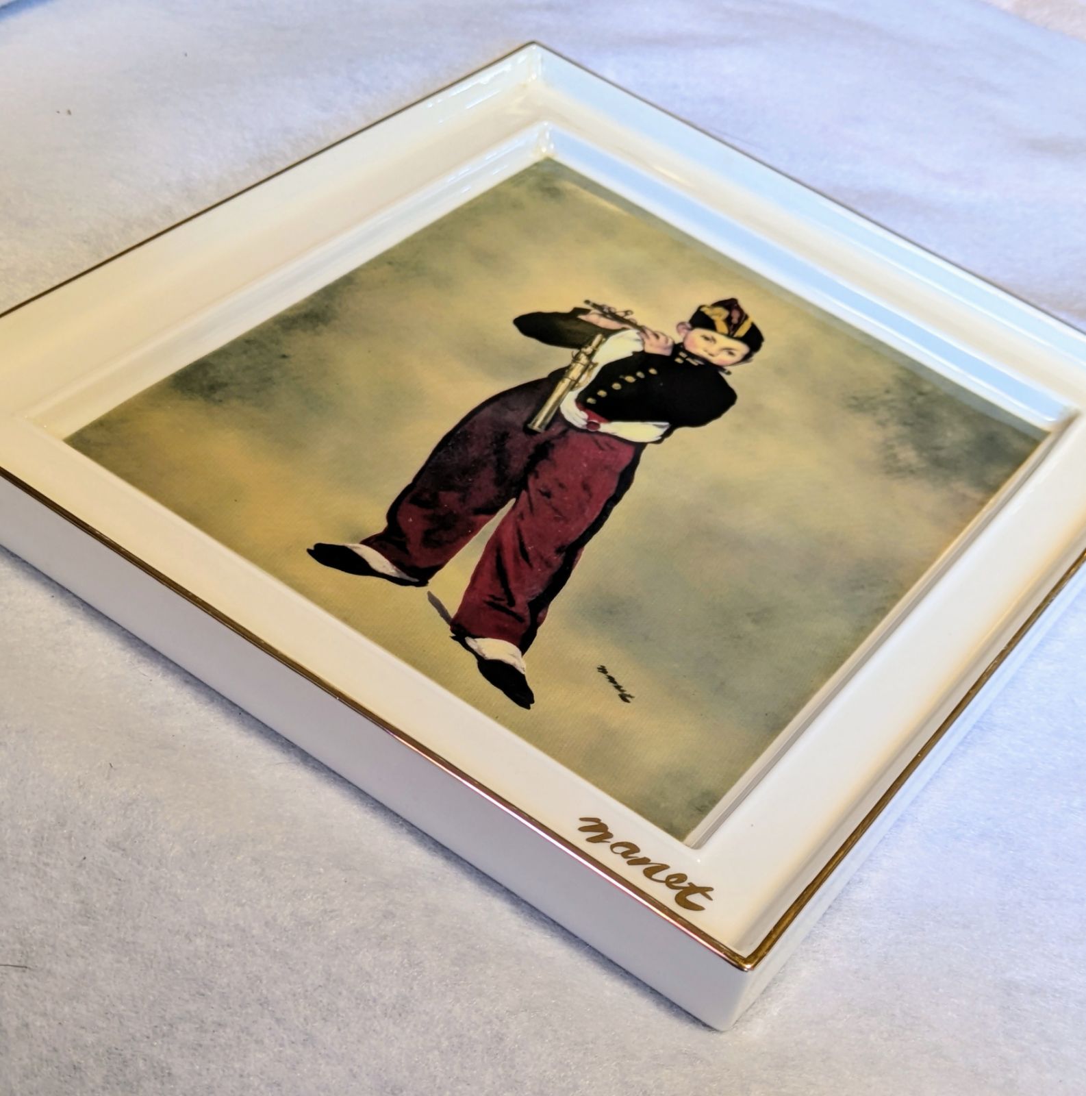 絵/陶板画/エドゥアール マネ 笛吹少年/陶板額 複製画 - メルカリ
