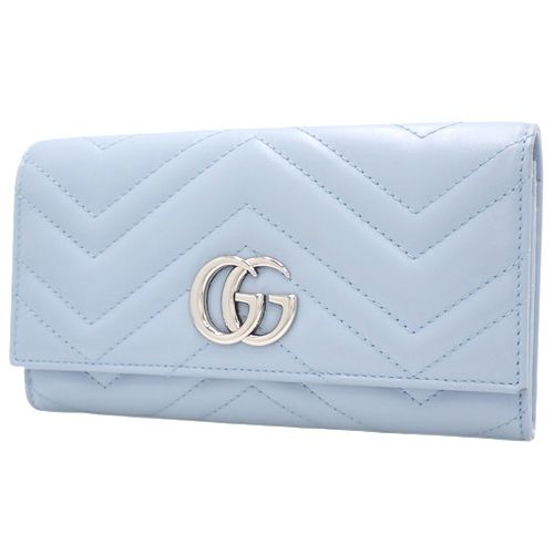 GUCCI(グッチ) GGマーモント コンチネンタル ウォレット 長財布 ダブル 
