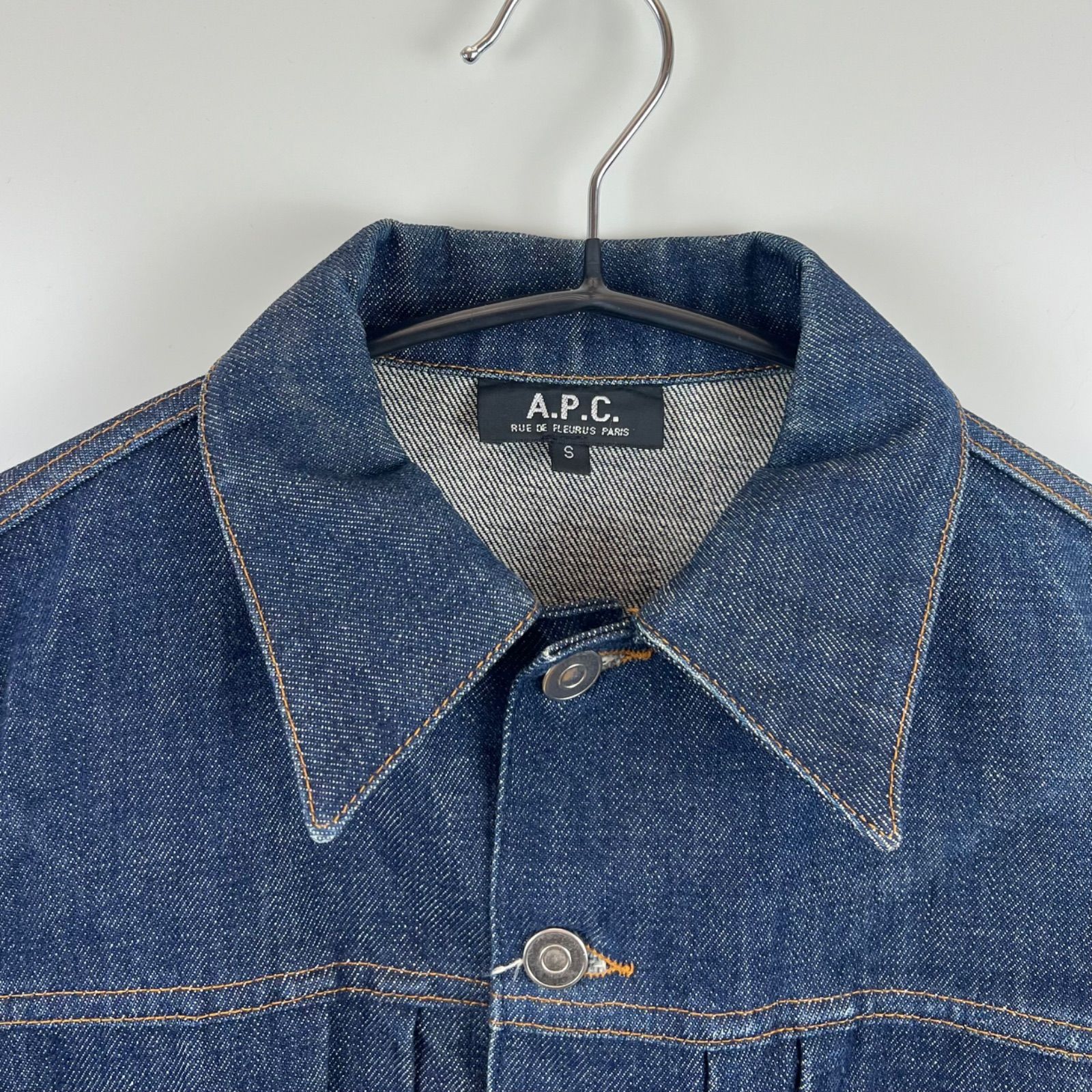 APCアーペーセー濃紺 デニムジャケット 2nd A.P.C 00s JAPAN archive 2nd denim jacket S アーペーセー 濃紺