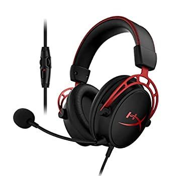 【中古-非常に良い】HyperX Cloud Alpha ゲーミング ヘッドセット インライン音量コントロールBox付属 レッド HX-HSCA-RD/AS オリジナルデータ特典付き ( 4P5L1AB#UU