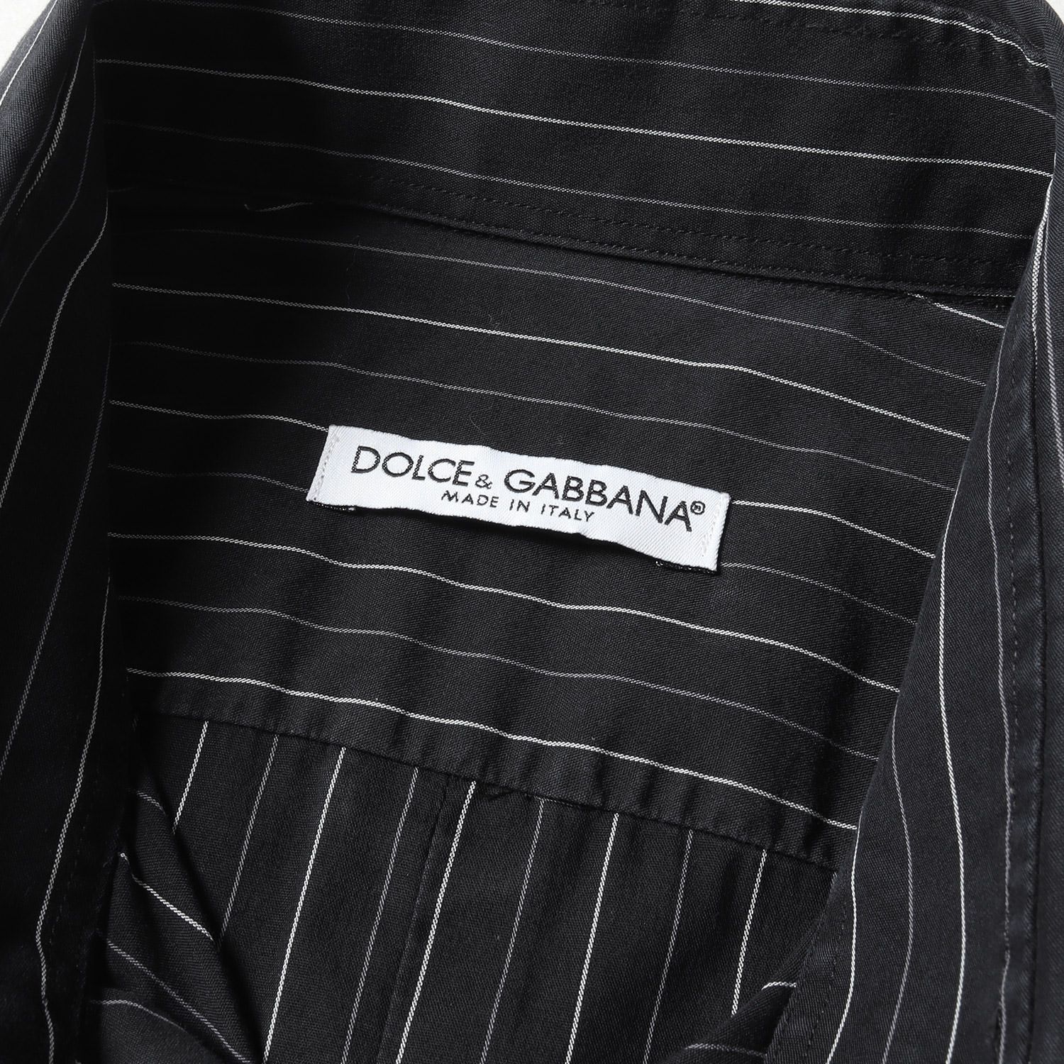 実質M-L　即配送　ドルチェu0026ガッバーナ　長袖シャツ　ブラック　¥7000↓ ドルチェアンドガッバーナ ドルガバ シャツ 長袖シャツ 白 シルク ブラウス