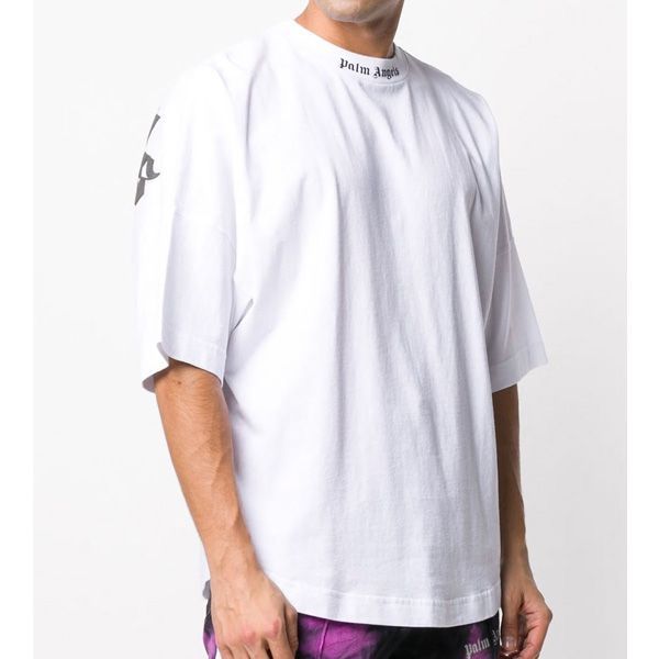 2 PALM ANGELS オーバーサイズ バックロゴ ホワイト 半袖 Tシャツ 