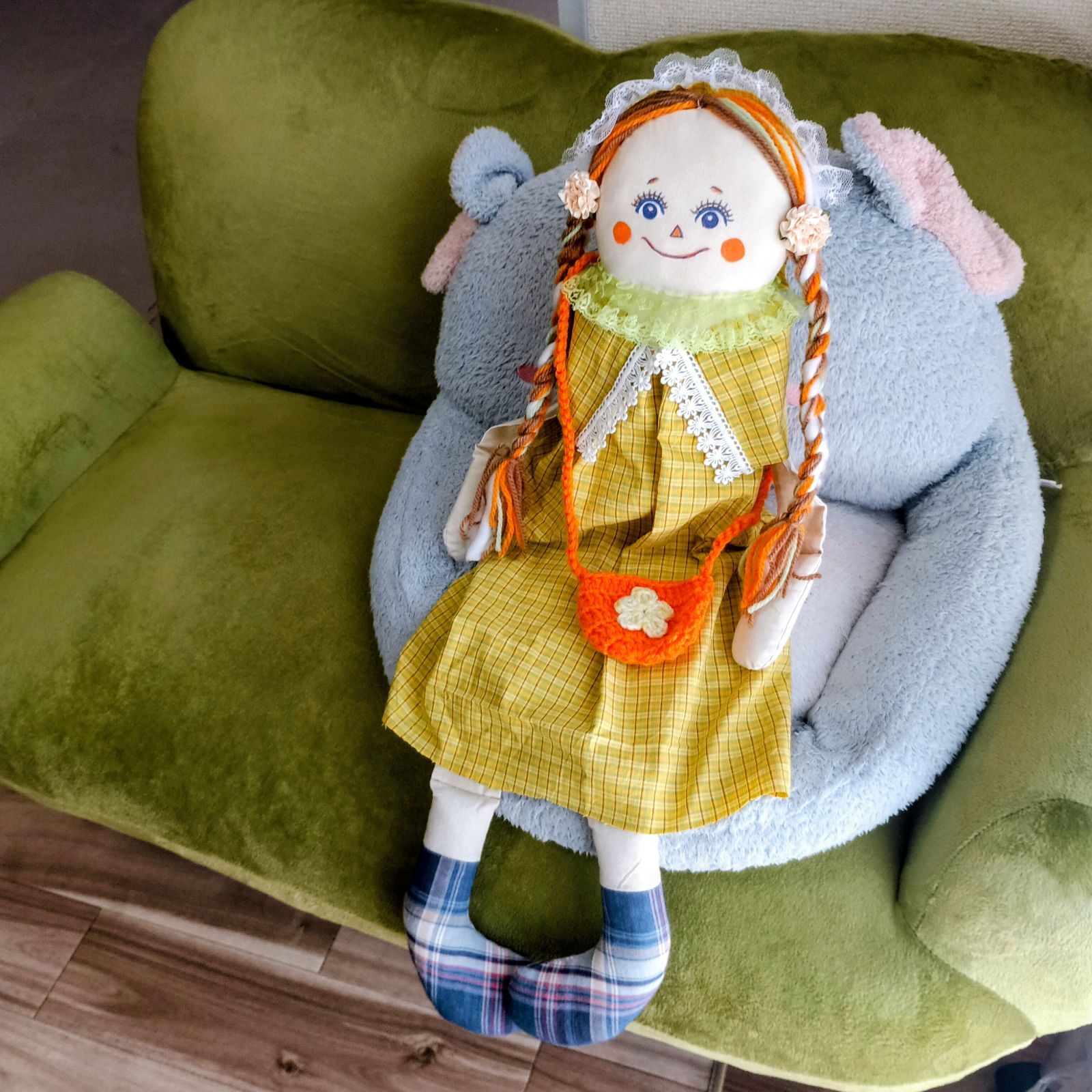 毛塚千代さんのカントリードール、おばけ天使