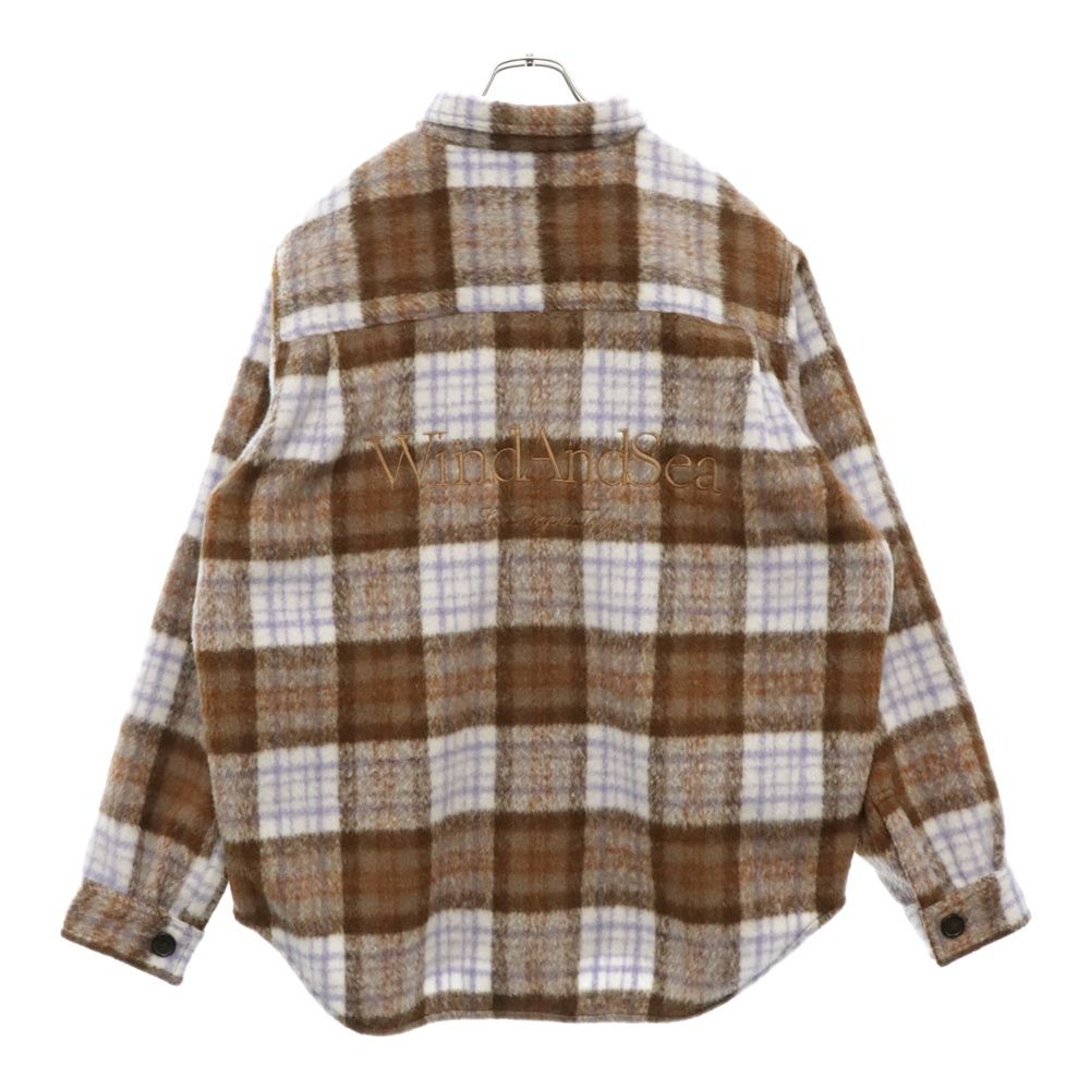 WIND AND SEA (ウィンダンシー) 23AW SHAGGY PLAID CPO SHIRT JACKET
