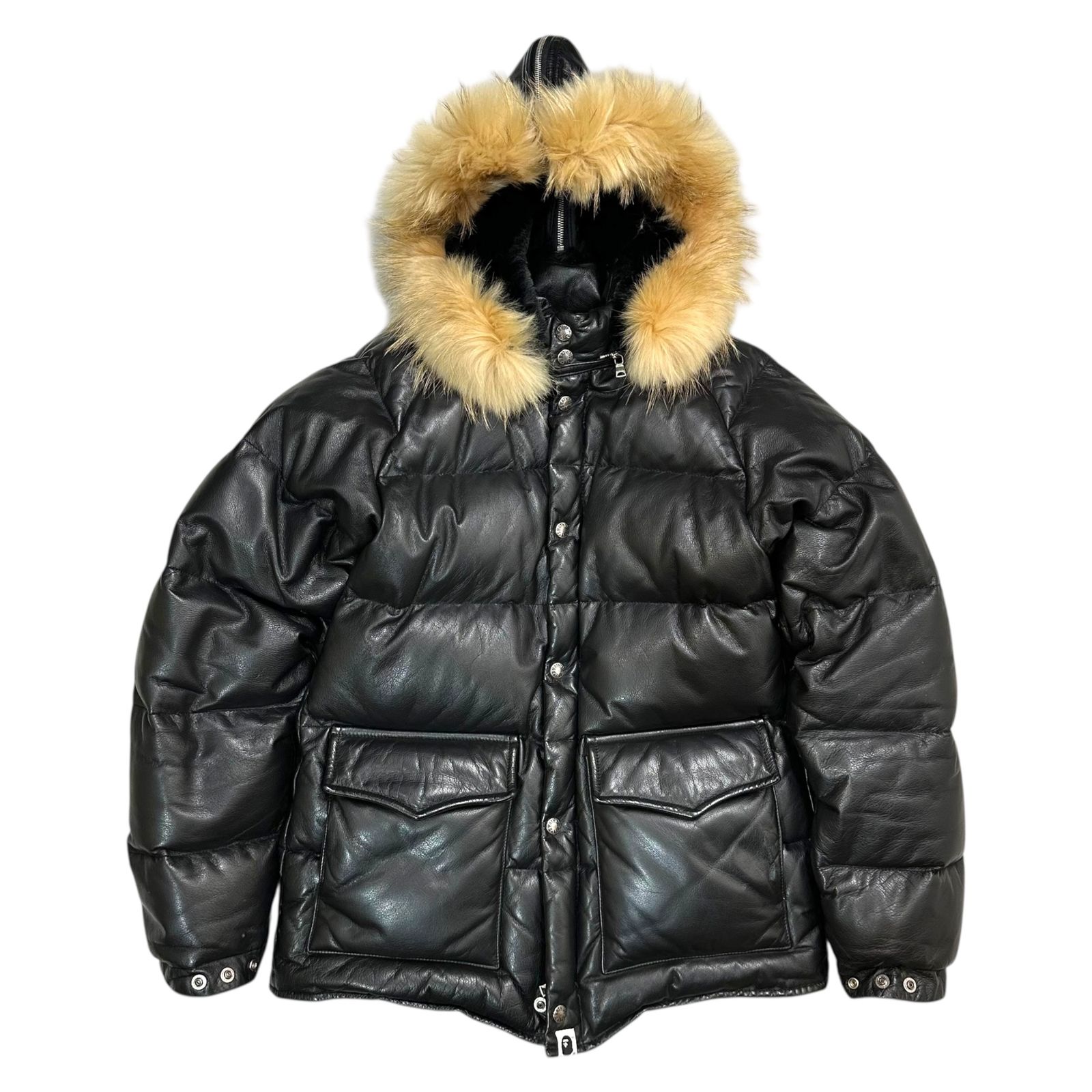 【珍品】 アーバンリサーチ ポンチョ ボレロ ダウンジャケット ラクーンファー A BATHING APE(アベイシングエイプ) 00's Racoon Fur