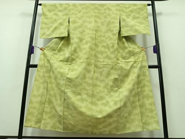 平和屋着物▽上質な小紋　単衣　鈴　金彩　正絹　逸品　CAAV9418ze 平和屋着物▽上質な小紋 単衣 鈴 金彩 正絹 逸品 CAAV9418ze