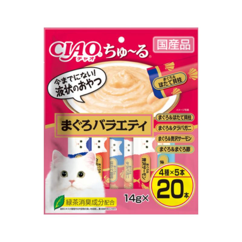 いなばペットフード株式会社 CIAO ちゅ～る まぐろバラエティ 14g×20本入り×16袋セット
