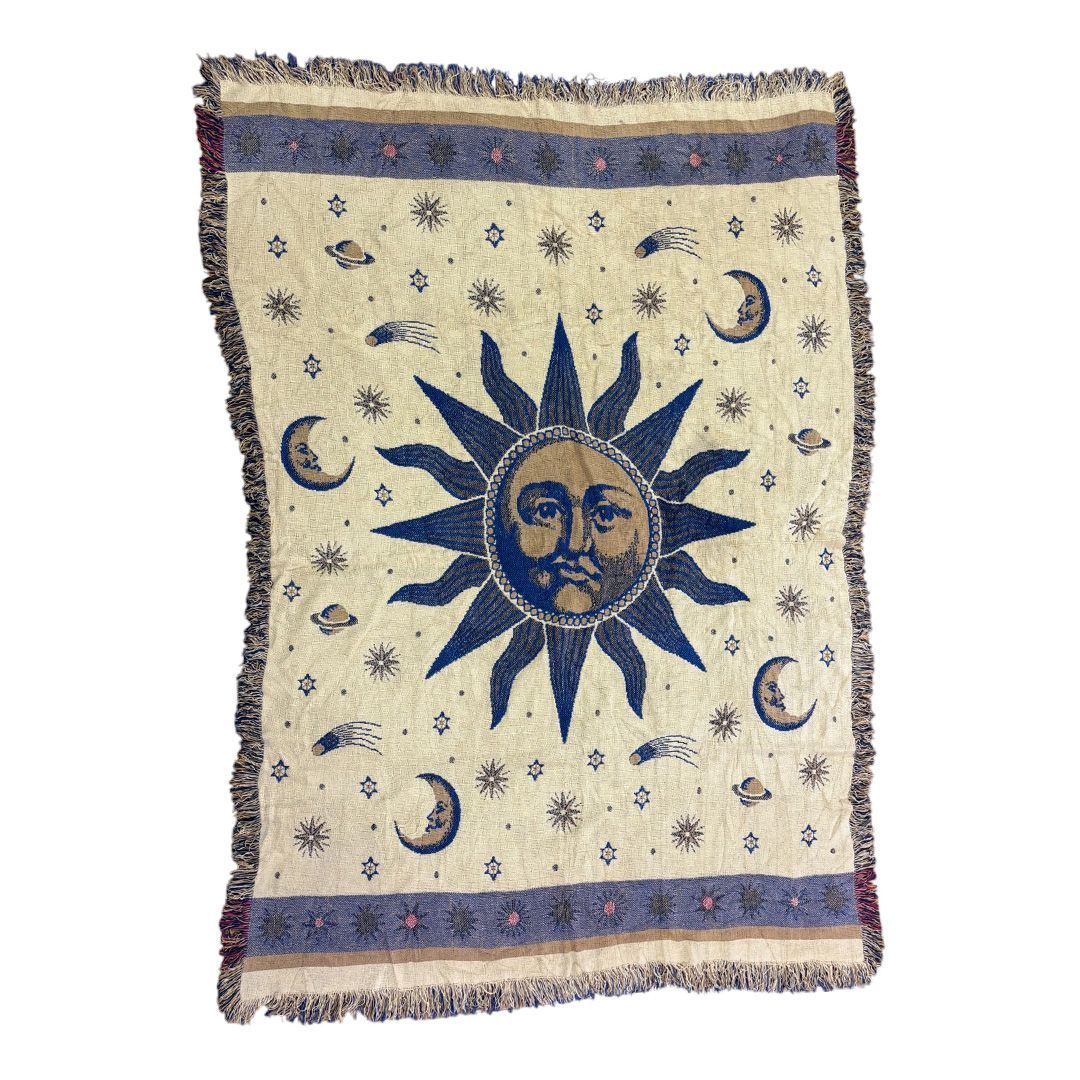 【vintage rug】太陽 月 刺繍ラグ マット タペストリー vintage rug】太陽 月 刺繍ラグ マット タペストリー Shillcraft Latch
