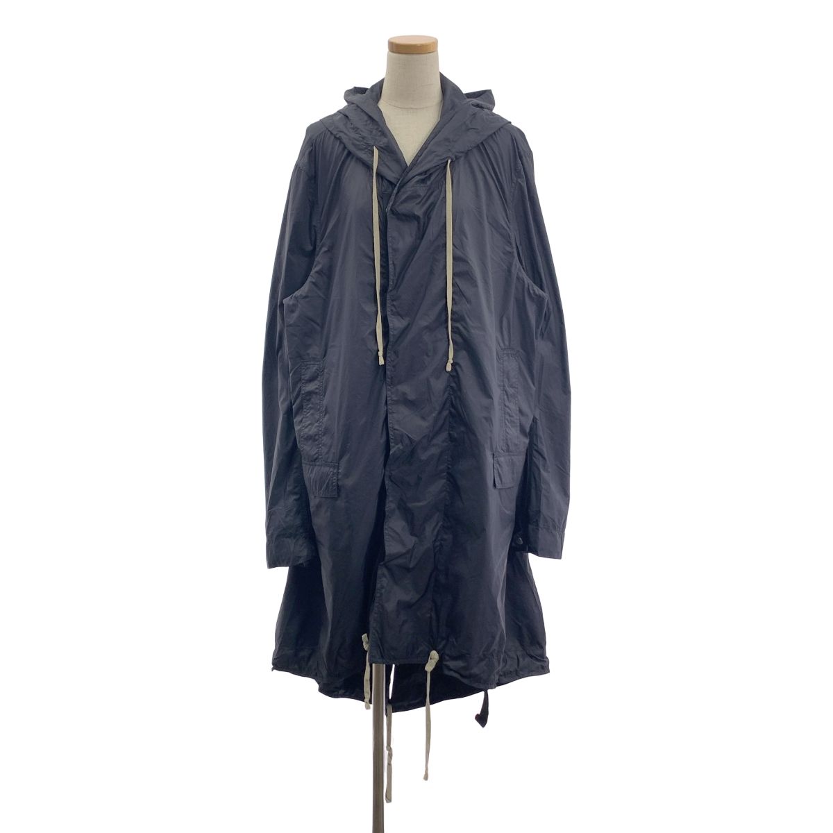 Rick Owens DRKSHDW | リック オウエンス ダークシャドウ | 2021SS | PHLEGETHON JUMBO FISHTAIL COAT プレゲトン ジャンボ フィッシュテール コート | L | ブラック | メンズ