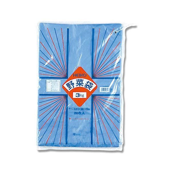 シモジマHEIKO ポリ袋 野菜袋 3kg用 006696000 1セット 5000枚 200枚×25パック