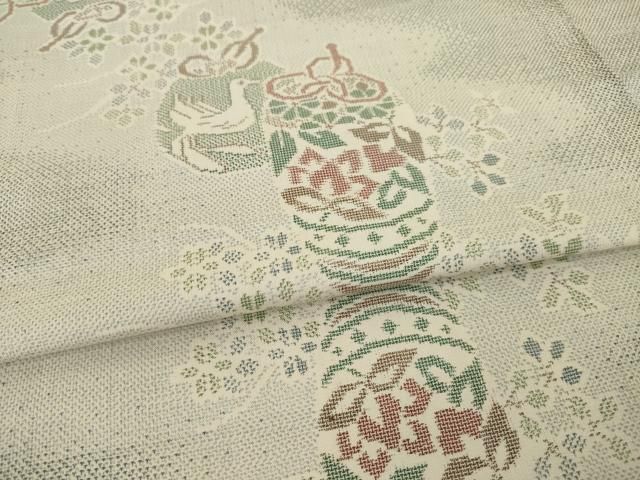 平和屋着物○本場大島紬 9マルキ エ霞文 正絹 逸品 CAAU2248yc