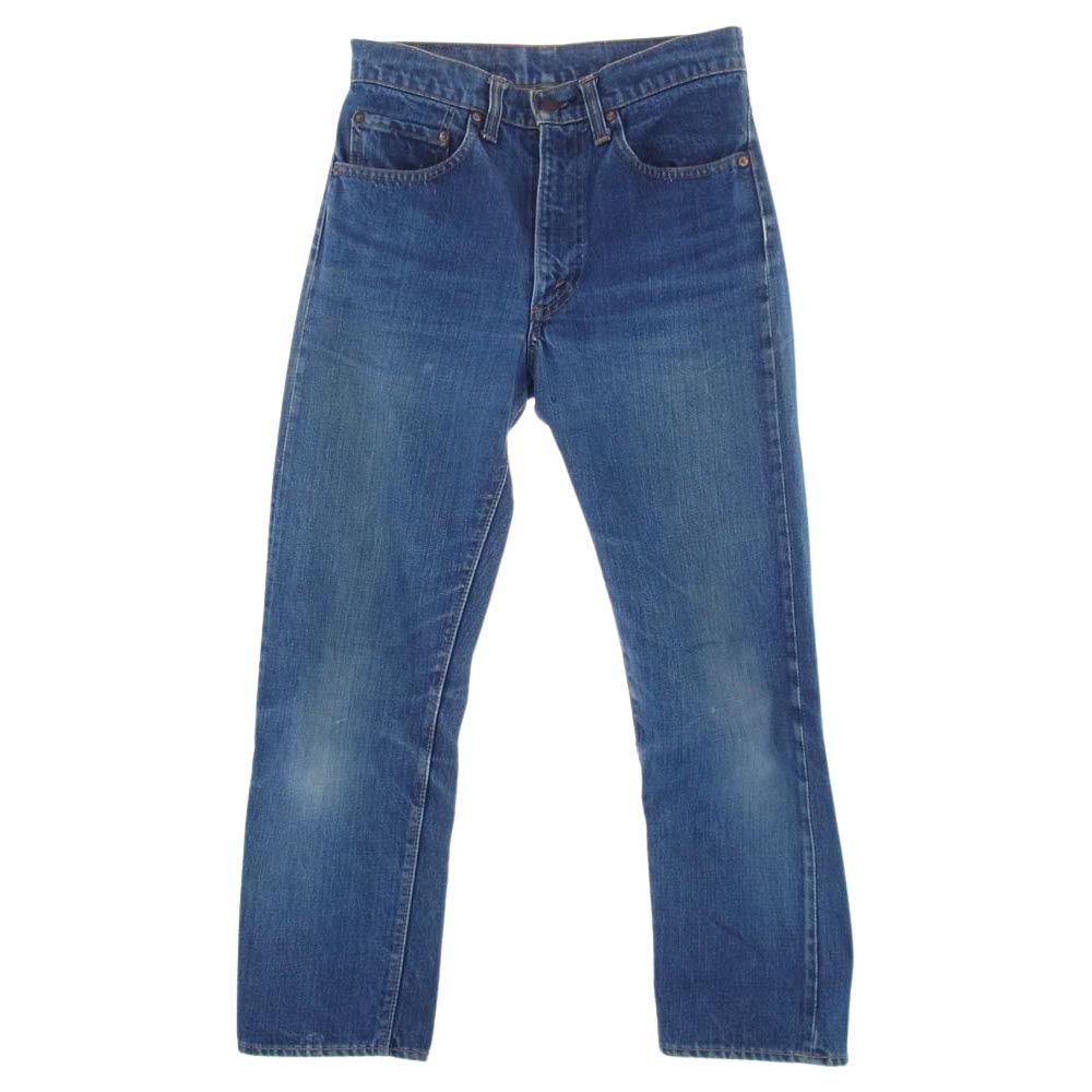 Levi's リーバイス デニムパンツ 505 0217 ボタン裏5 BIGE 片面タブ 42TALON ジップ インディゴブルー系 W28L28【中古】