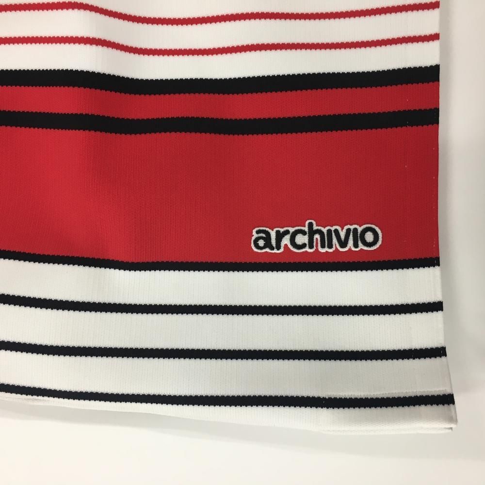 超美品】アルチビオ ニットスカート 白×黒×レッド ストライプ