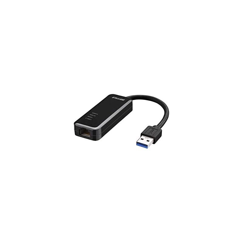 BUFFALO 有線LANアダプター LUA4-U3-AGTE-BK ブラック Giga USB3.0対応 【Nintendo Switch動作確認済み】