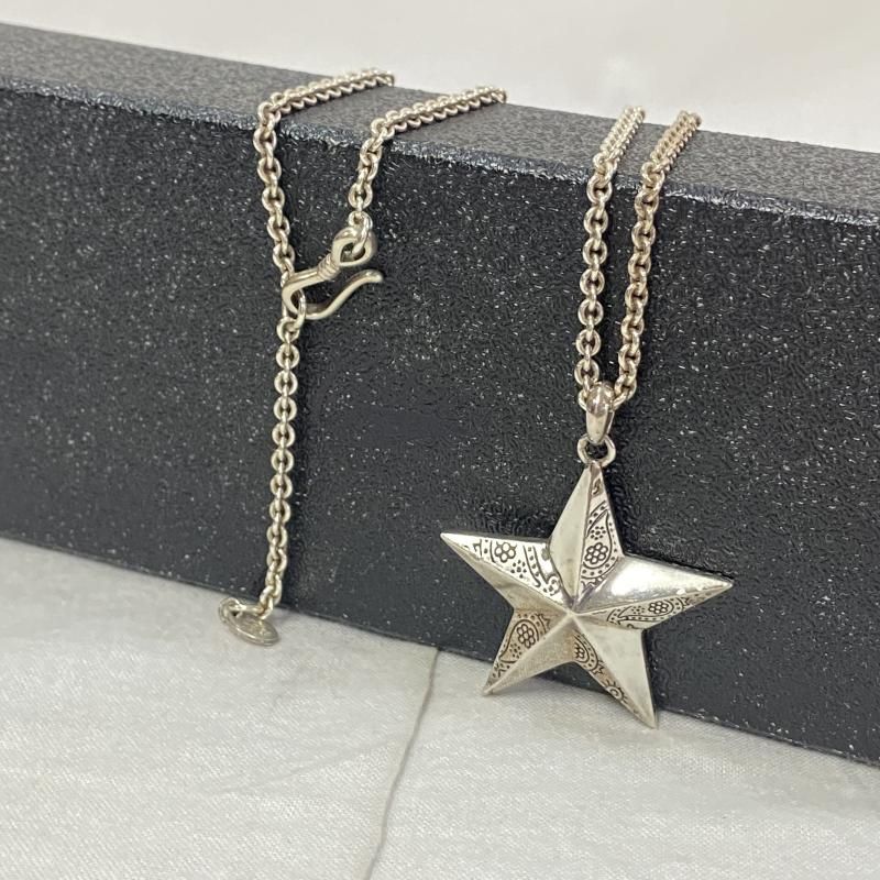 calee スターネックレス CALEE - SILVER STAR CONCHO NECKLACE (SILVER) / シルバー