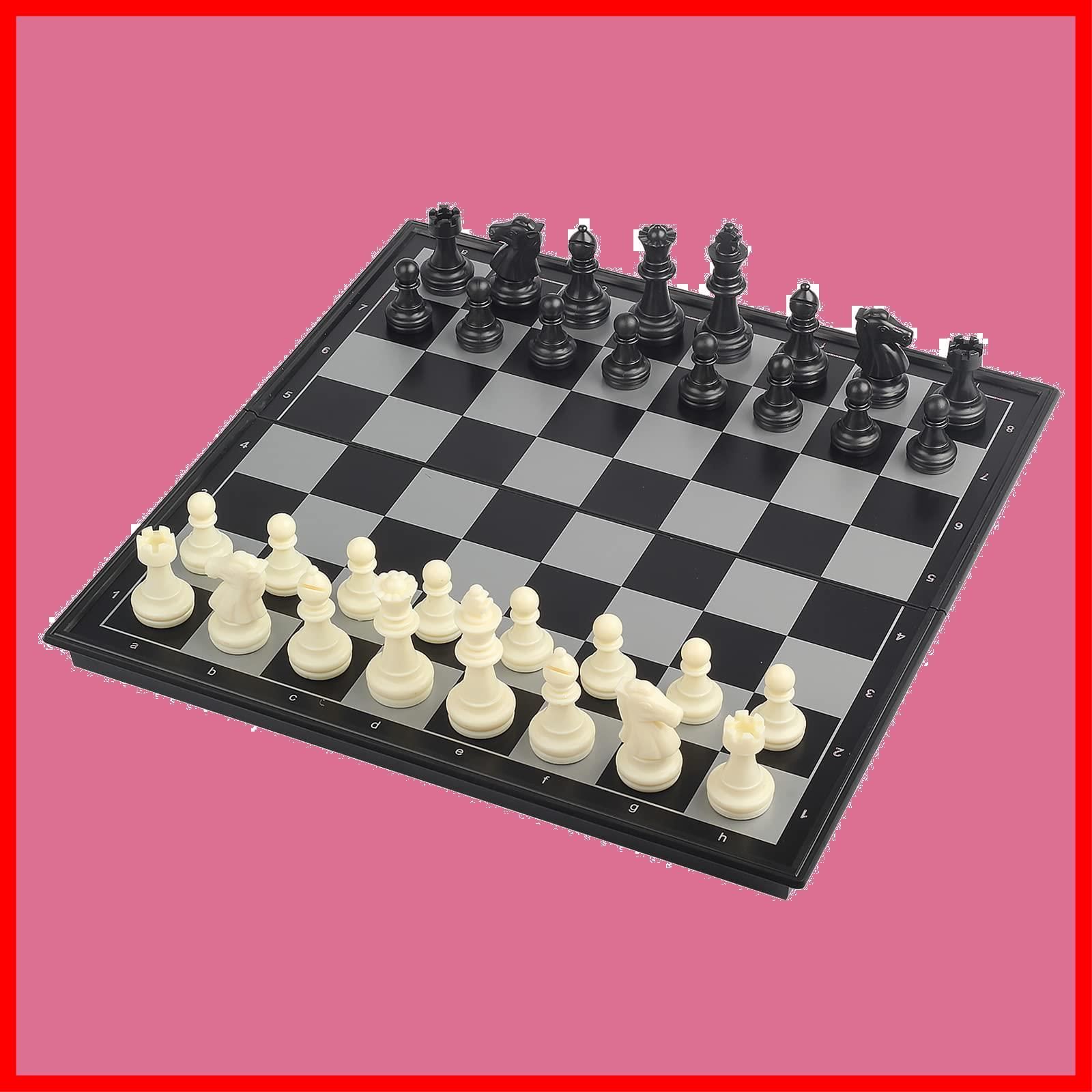 在庫セール】2501 (M) GJXQ-04 チェスボードとチェスピース ボードゲーム 折りたたみ式マグネットチェスゲームセット Andux  ショップ メルカリ