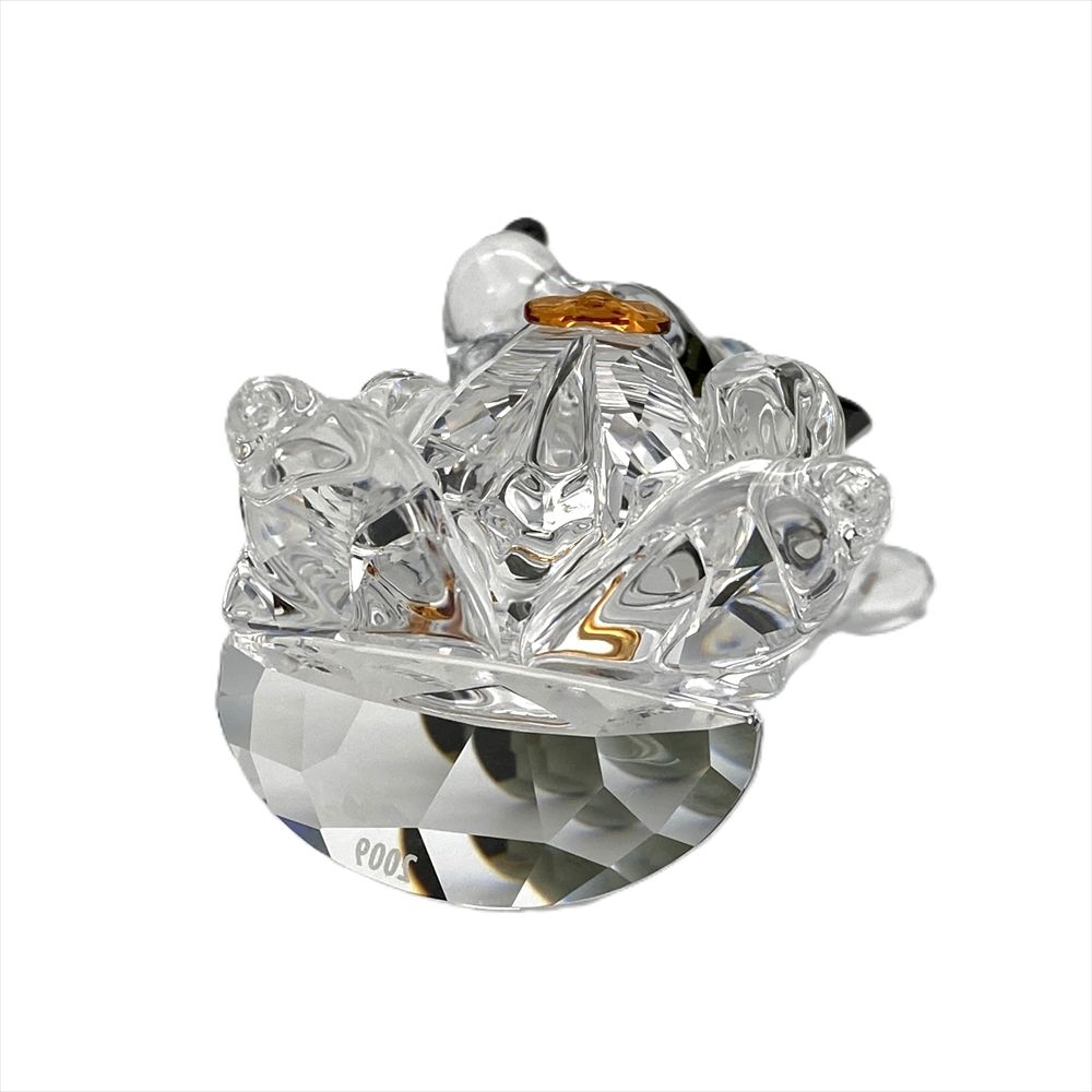 SWAROVSKI - スワロフスキー SWAROVSKI ディズニー Disney ファンタジア ソーサラーミッキー オブジェ 置物 955427 クリア 魔法使いの弟子 2009年限定品【中古】 スワロフスキー SWAROVSKI ディズニー Disney ファンタジア