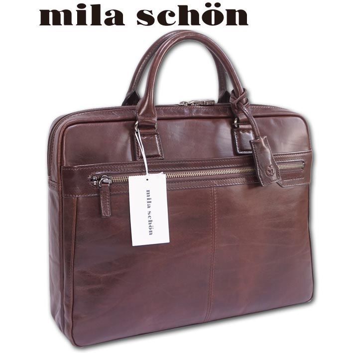 ミラショーン mila schon レザーブリーフケース アルテ メンズ 