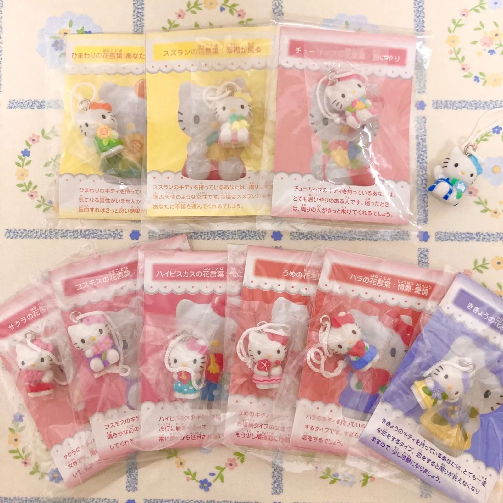 ナガサキヤ ハローキティ フラワーズ コンプリート10個セット】花言葉