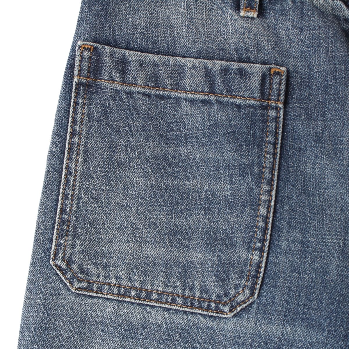 Dior 8 フレアジーンズ D04 コットンデニム Dior 8 Flared Jeans, D04 Blue Stonewashed Cotton Denim | DIOR