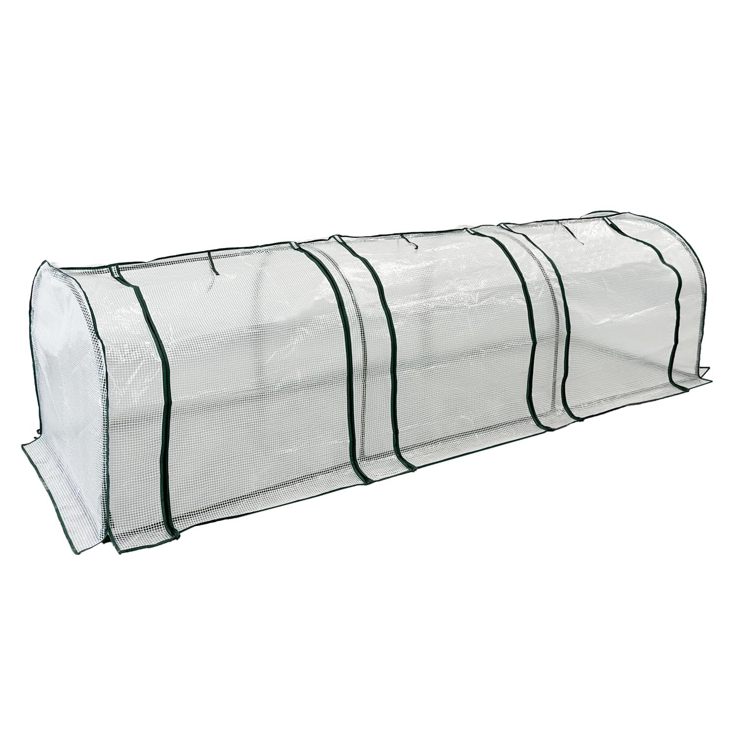 数量 ビニールハウス ビニール温室 PE幅297cm×奥行き100cm×高さ80cm 防水 抗UV 簡易温室 野菜用温室 園芸 棚 植物保温 防雨 防寒 害虫 鳥防止 植物 育苗 温室 園芸 棚 ラック 家庭菜園 ホワイト