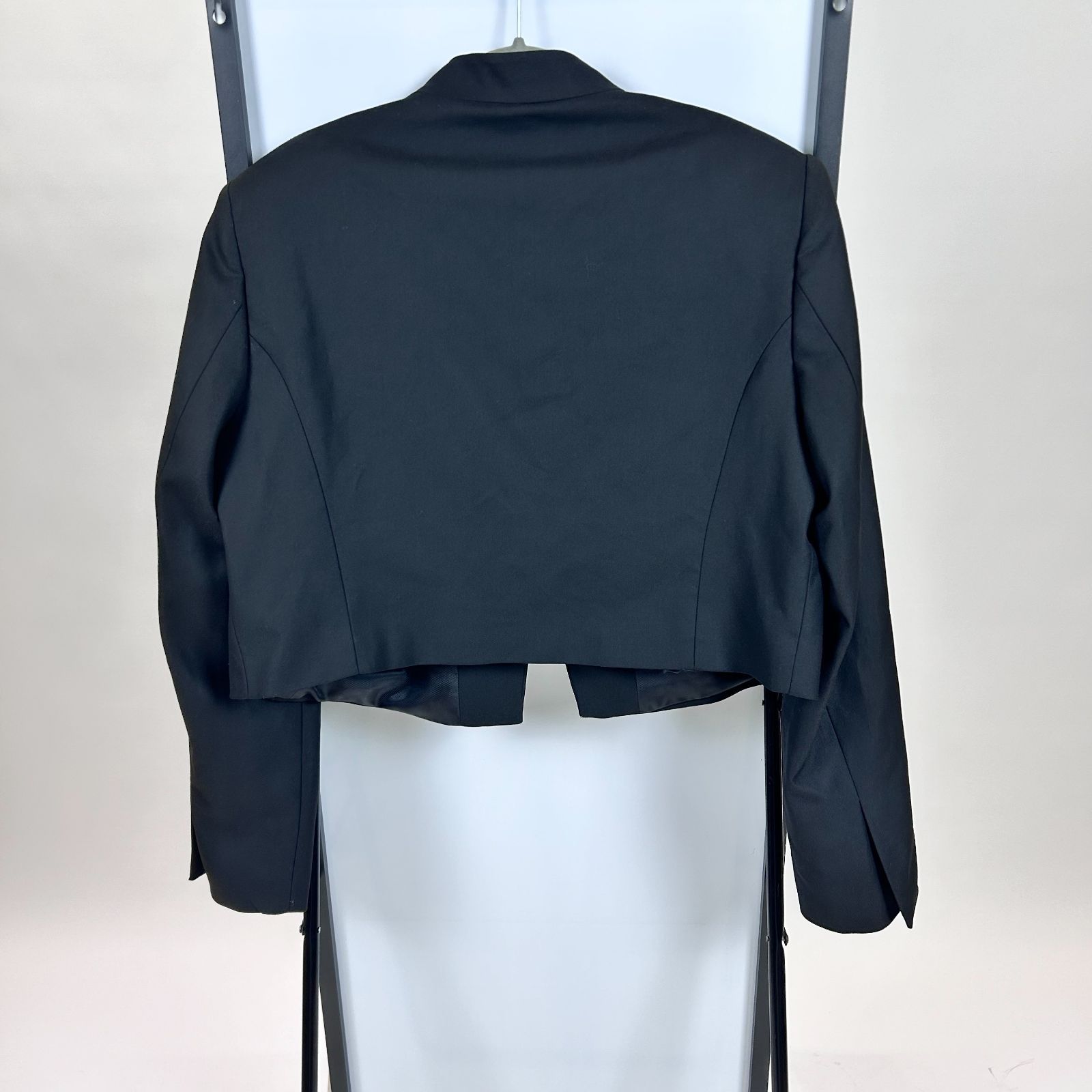 新品 今期 ZARA ウール ジップ ブルゾン ジャケット 黒 XS ザラ ZARA ジャケット ウールブレンド クロップドジャケット - メルカリ