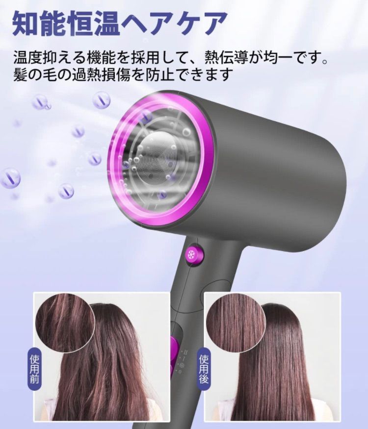 新品未使用 drhob rcy-7004 ドライヤー 新式ヘアドライヤー 大風量・速乾ドライヤー 高濃度マイナスイオン放出 ヘアケア 冷温風  3段階モード調節 57度恒温 折り畳み 場所取らない 旅行 出張 家庭用 - メルカリ