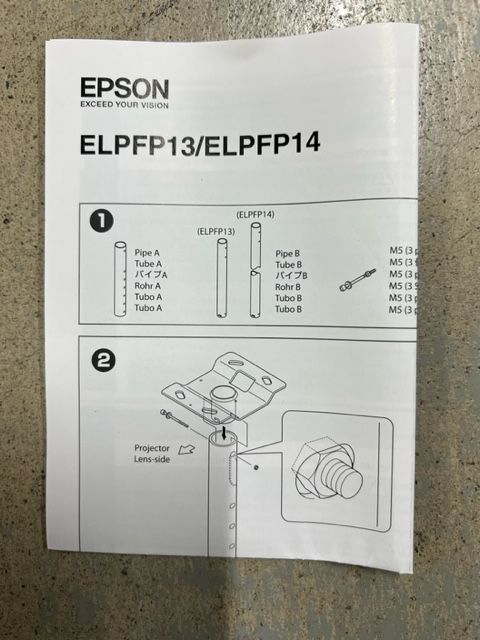 エプソン EPSON プロジェクター天吊り金具 ELPFP13(パイプ450) - メルカリ