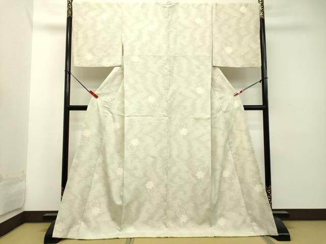 平和屋着物●本塩沢　雪輪重ね文　ロング丈　正絹　逸品　DAAT1253tw 平和屋着物○本塩沢 雪輪重ね文 ロング丈 正絹 逸品 DAAT1253tw - メルカリ