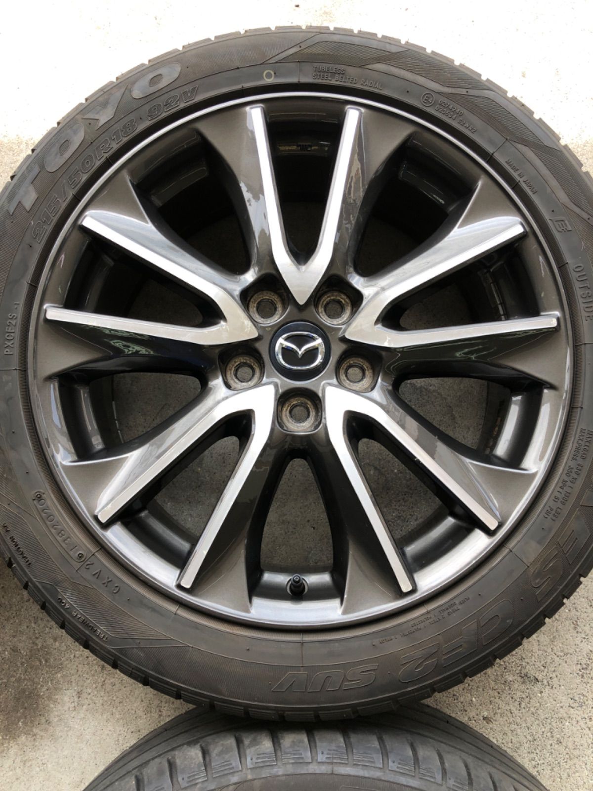 マツダ CX-3 純正アルミホイール 18インチ 215/50R18 サマー
