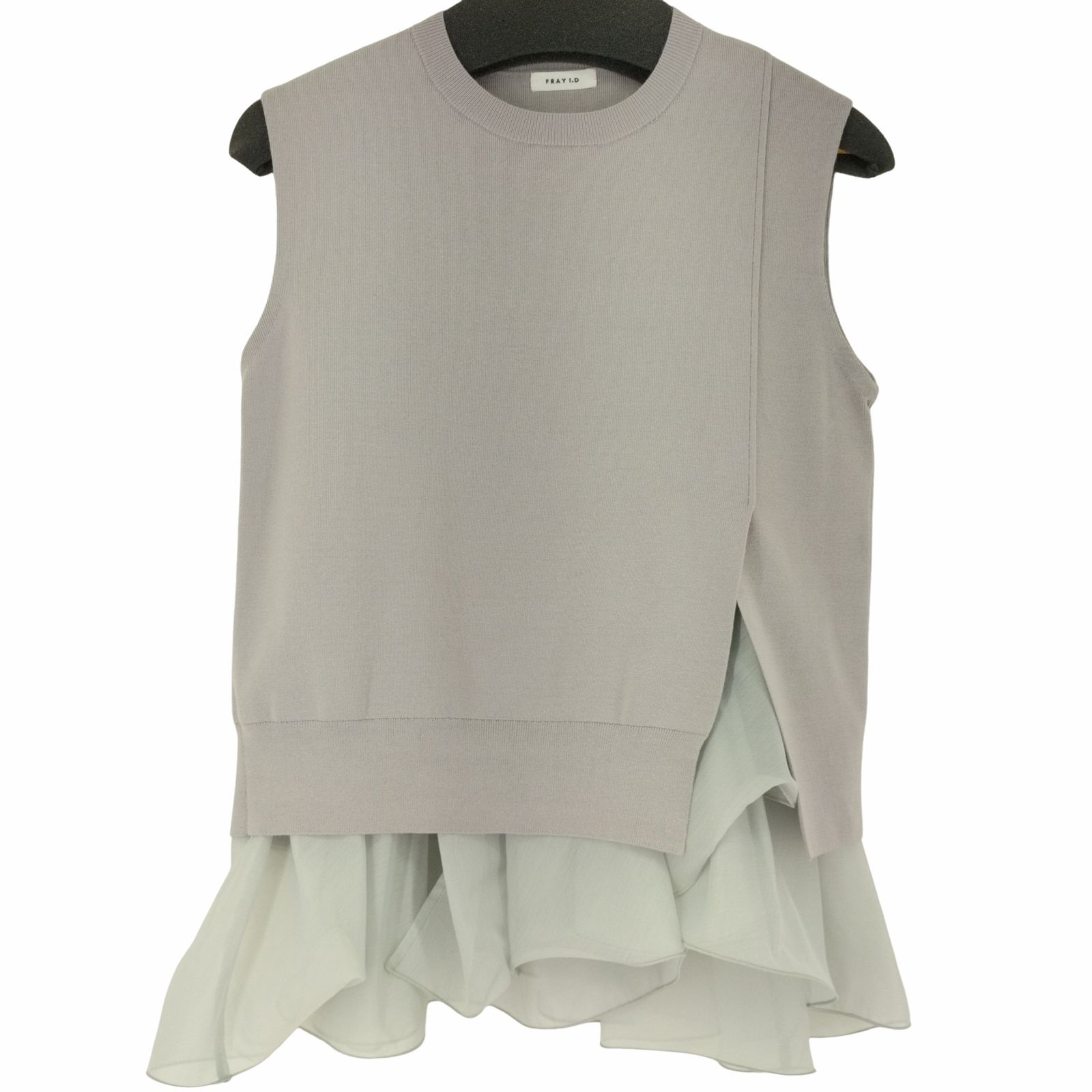 フレイアイディー FRAY I.D 23SS ラッフルフリルレイヤーニット